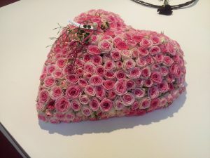 Rosa hjerte til valentine