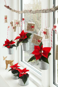 Adventskalender som hyggelig vindusdekorasjon