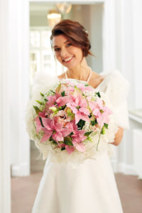 Brudebukett for vinterbryllupet