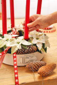 Lag adventsstake av en gammel bakeform