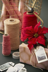 Julegavepynting med julestjerne