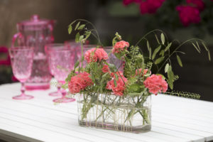 Dekorasjon med pelargonia